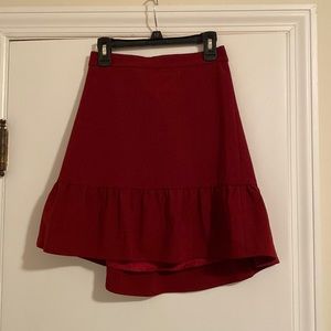 J Crew Maroon Skirt